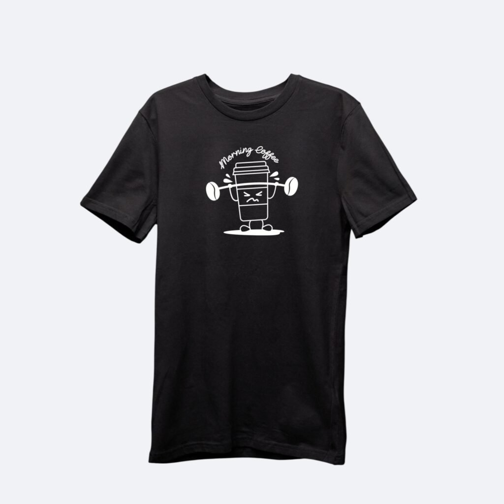 Camiseta de café y pesas — Morning Coffee
